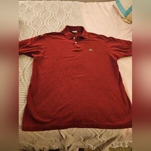 Lacoste Men's Deep‎ Red Polo Shirt